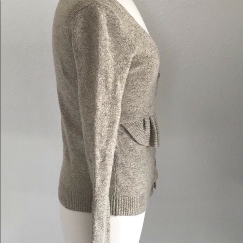 Anthropologie Moth Split Decision Ruffled Cardigan - Picture 2 of 8